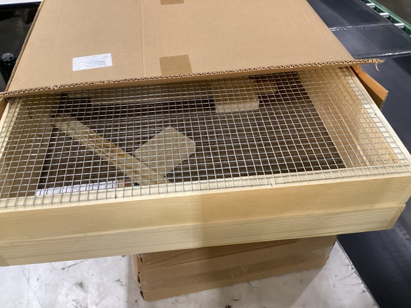 Condition photo showing New/Like New for 2 Pcs 10 Frame Beehive Candy Board Feeder Assembled for Hive Supplies Bee Frame Feeder Frames Bee Sugar Hive Top Feeder for Winter