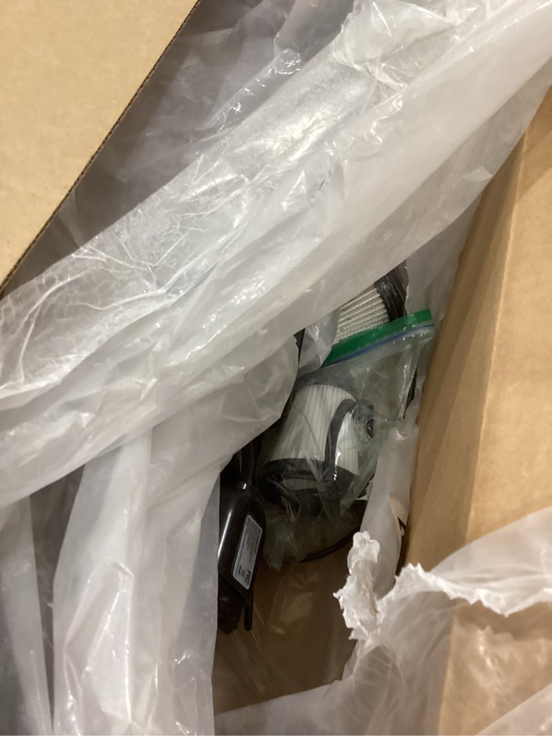 Condition photo showing As Is for Candy Corded Stick Vacuum Cleaner, Powerful Suction Handheld Vacuum with One-Click Dust Disposal, 3-in-1 Use for Hard Floor, Ceramic Tile, 0.8 Liters Capacity, Easy Clean Black