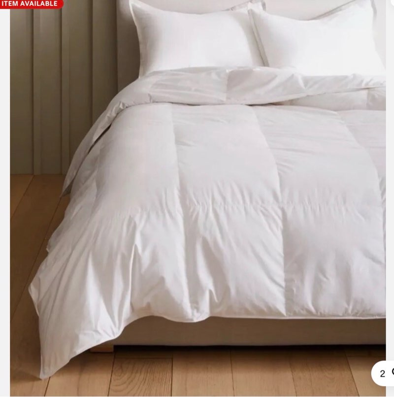 NWT Quince Down Alternative Comforter Lightweight Size King Cal King