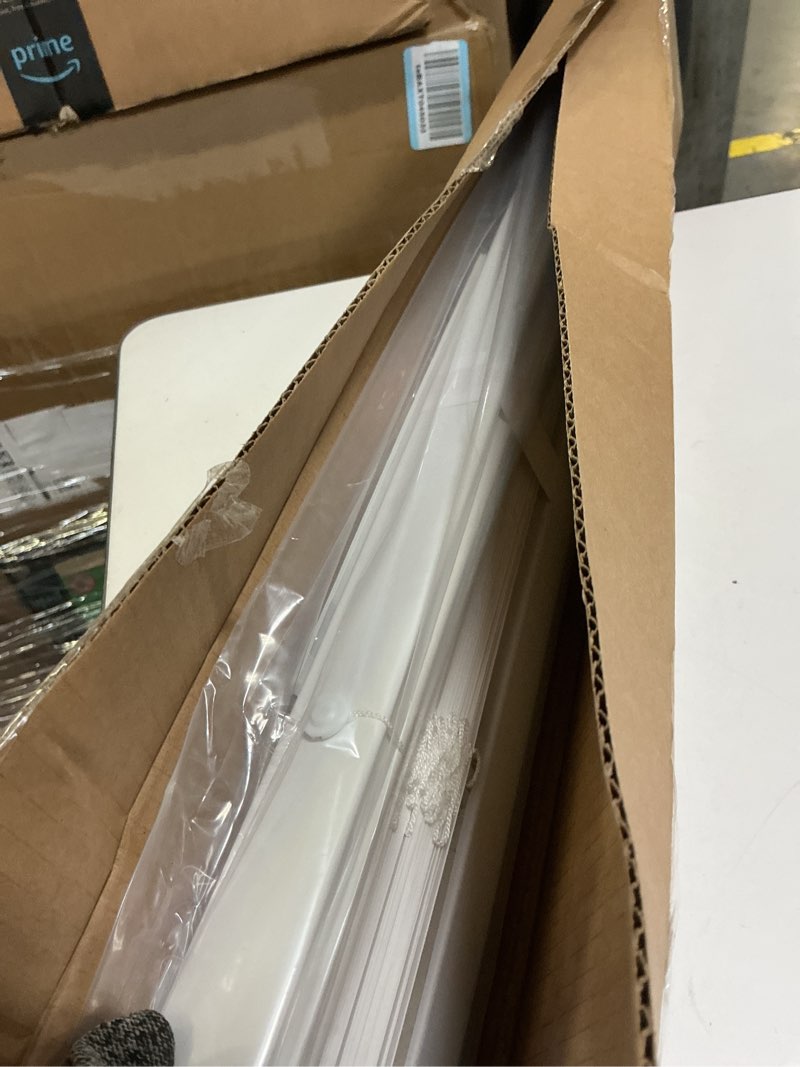 Condition photo showing Good Condition for lazblinds no tools no drill 1" vinyl mini blinds, cordless blinds for windows, light filtering horizontal window blinds & shades, 22" w x 48" h, white cordless-white 22" w x 48" h