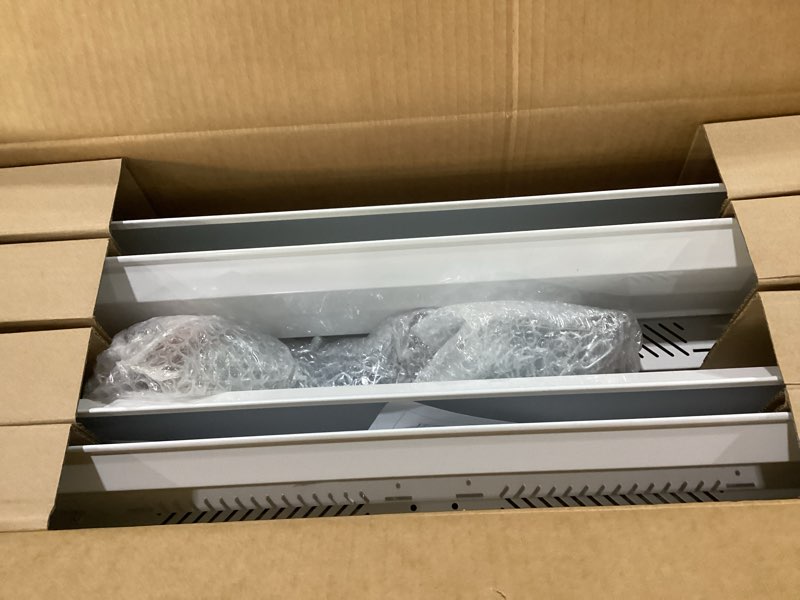 Condition photo showing New/Like New for 4-Pack LED High Bay Shop Light Commercial 165W 23100 Lumens 5000K 100-277V Dimmable, 2FT Linear Hanging Bay Lights for Warehouse Workshop Supermarket Stadium, Power Tunable 165W/110W/80W 4 165.0 Watts