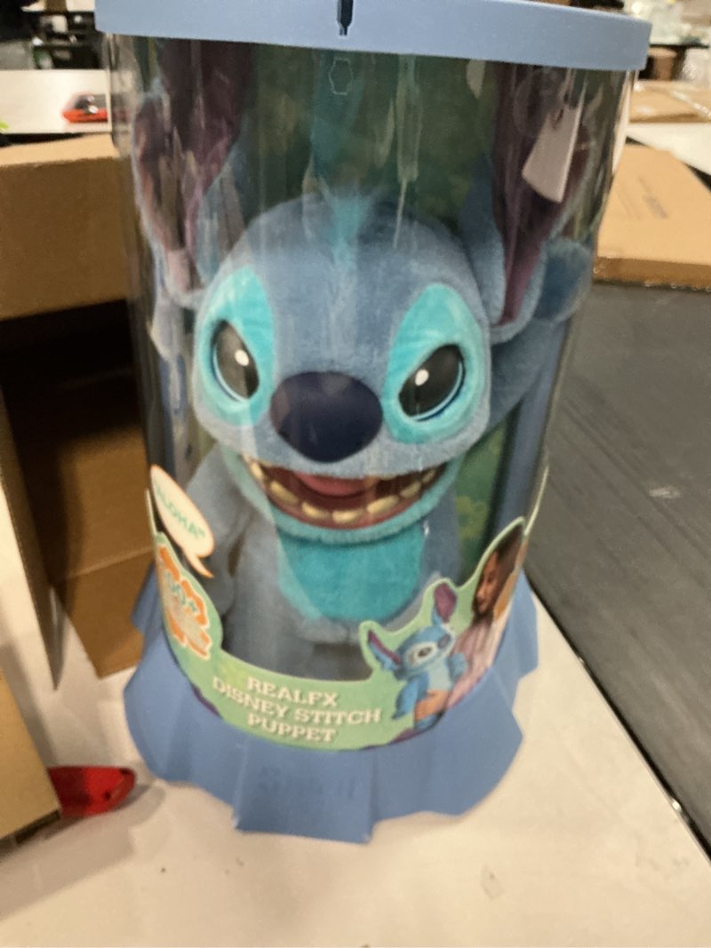 Condition photo showing Good Condition for WOW! Stuff Disney Stitch Puppetronic by RealFX | with a Limited 1st Edition Certificate | Looks, Feels & Sounds Real! | Disney's Lilo & Stitch | Over 100 Action & Sounds | 18" High | Ages 6+