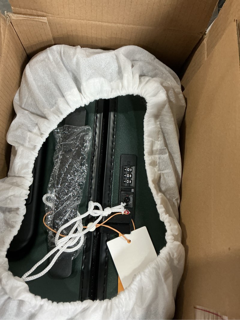 Condition photo showing New/Like New for Compact Carry-On Suitcase, Dark Green(one size:15 inch)