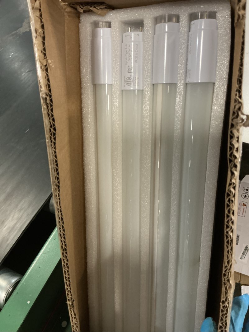 Condition photo showing Good Condition for jesled 16 pack 4ft t8 led bulbs,18w 2400lm 5000k led tube light,hybrid type a+b t10 t12 fluorescent bulbs replacement,single or double end powered,plug and play or ballast bypass,etl 5000k 16 pack