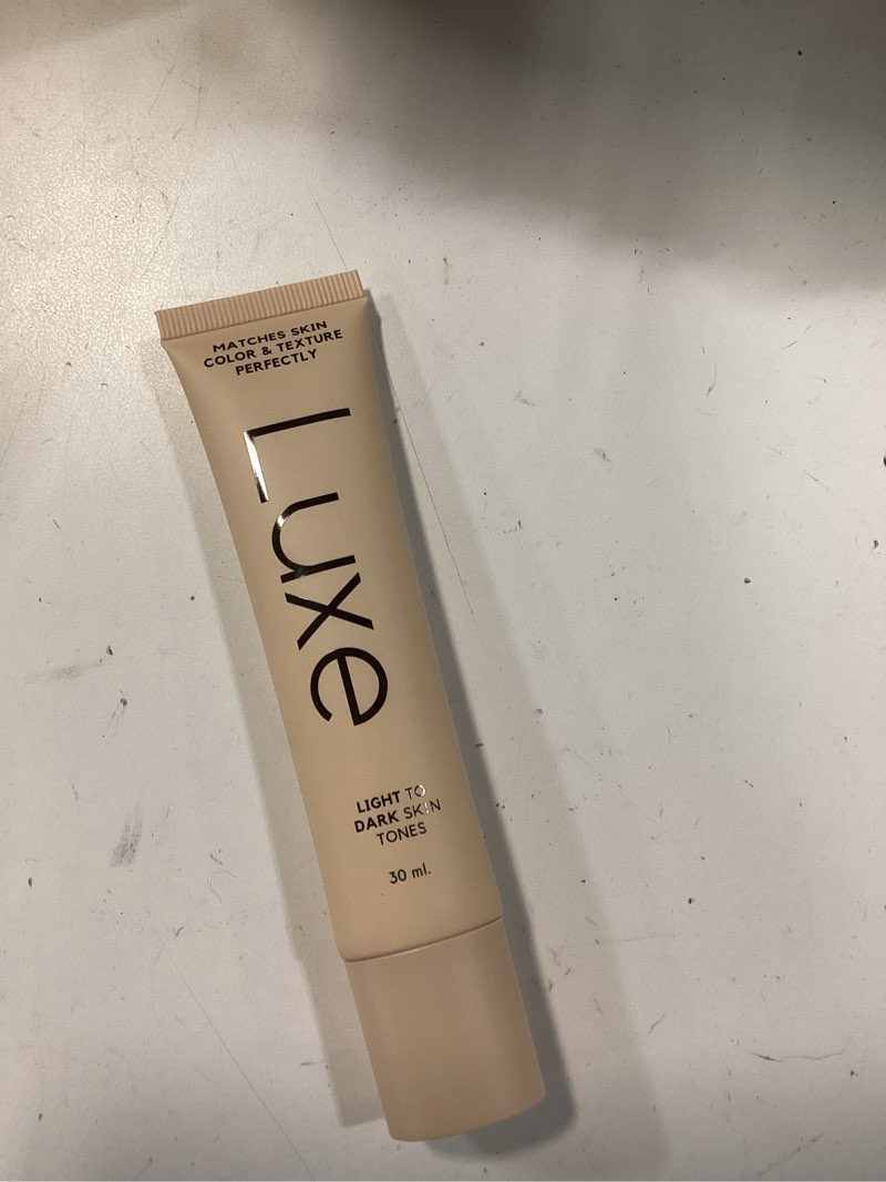 Condition photo showing New/Like New for luxe research color changing foundation – instantly adapts to your skin tone – buildable light-to-medium coverage – 12-hour wear – natural dewy finish