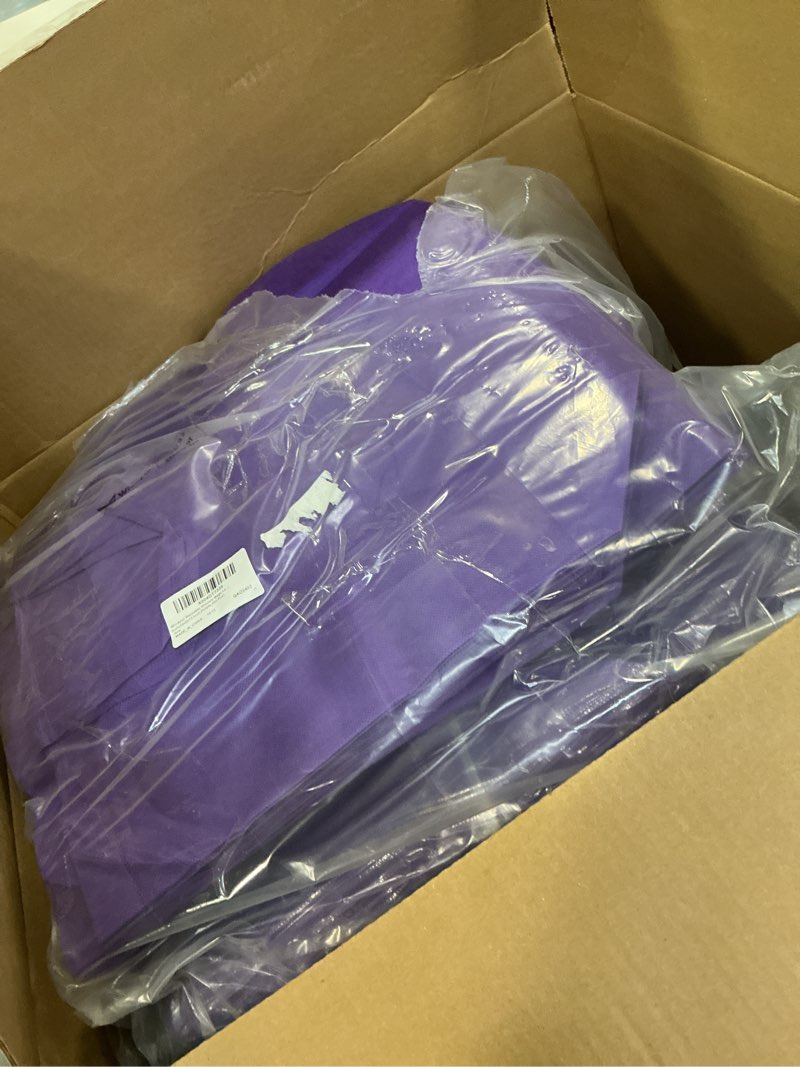 Condition photo showing New/Like New for Windyun Reusable Grocery Bags Large Non Woven Shopping Bags Foldable Portable Tote Carryall Bulk 16x6x12 Inch Purple 200