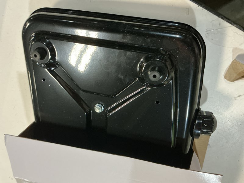 Condition photo showing As Is for mainstays double burner, 1800 w, black electric cooktop, 1 each, assembled product