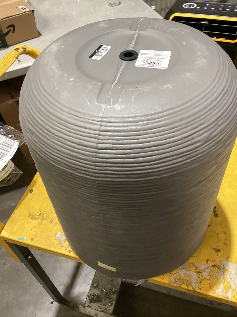Condition photo showing Good Condition for fluted outdoor planter gray 14"x16" - threshold™