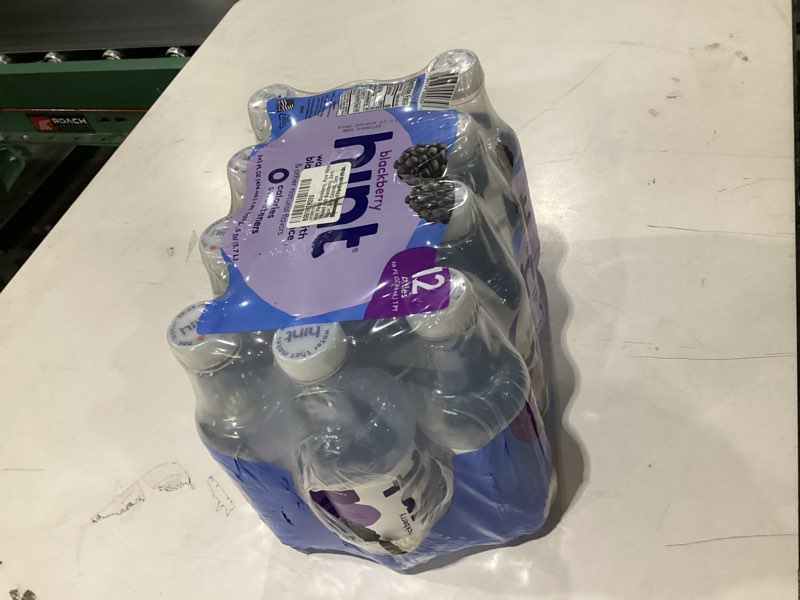 Condition photo showing Good Condition for Hint Fruit-Infused Bottled Water, Blackberry - Sugar Free Flavored Water with Zero Calories, Natural Fruit Essences, and No Artificial Sweeteners - 16 Fl Oz (Pack of 12) Blackberry 16 Fl Oz (Pack of 12)