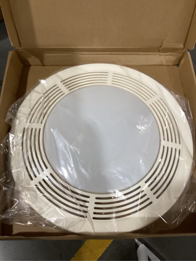 Condition photo showing Good Condition for s97017702 fan light grille assembly compatible with broan nutone15" round grill cover nt0461b000 85968000 ventilation fan light combos fits 750,751,n750,8663rp, 8664rp,8663rf,8673rp,vl3668rp