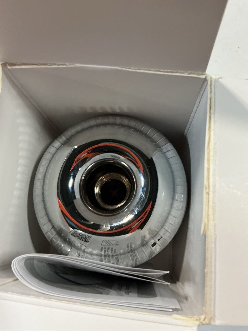 Condition photo showing Good Condition for slim-line 2-shower water filtration system in chrome