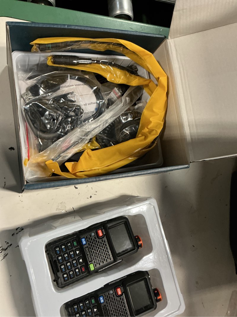Condition photo showing New/Like New for baofeng 5rh pro gps aprs 10w ham radio handheld | uv-5r mini new version | 640ch noaa weather two-way radio, type-c charging for survival gear emergency hunting - 2pack 2pack, black