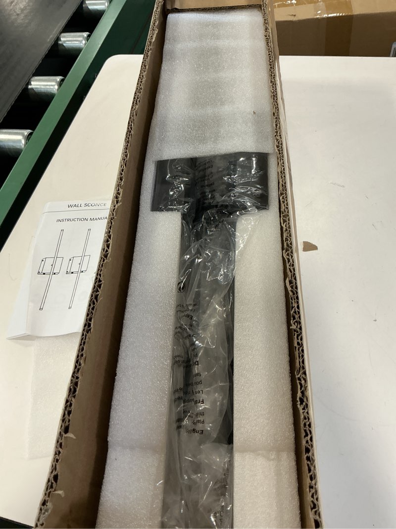 Condition photo showing New/Like New for Battery Operated Wall Sconce with Remote Control,Wall Sconces Set of Two,3000K-6500K LED Wireless Wall Light for Bedroom, Hallway, Background Wall, 350°Rotate,26.6 Inch, Black(2 Pack)