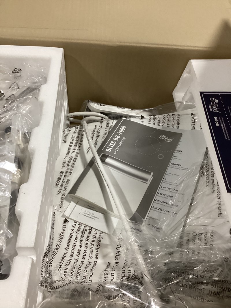 Condition photo showing Good Condition for Bliss BB-2000 Electric Bidet Seat for Elongated Toilet  White