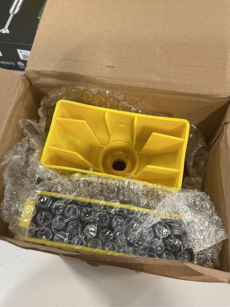 Condition photo showing New/Like New for 2 pcs solar flashing traffic lights solar warning lights industrial warning traffic safety barricade signal flashing 2 sided visibility led (amber) amber 2