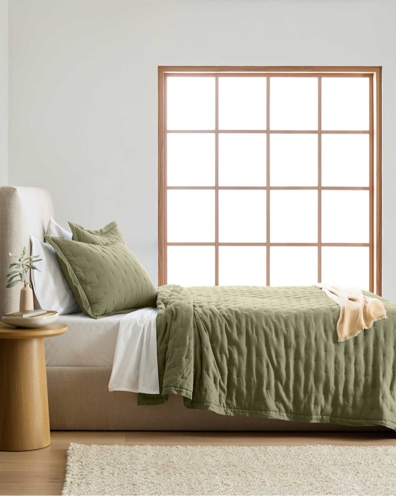 quince european linen dream quilt king willowleaf