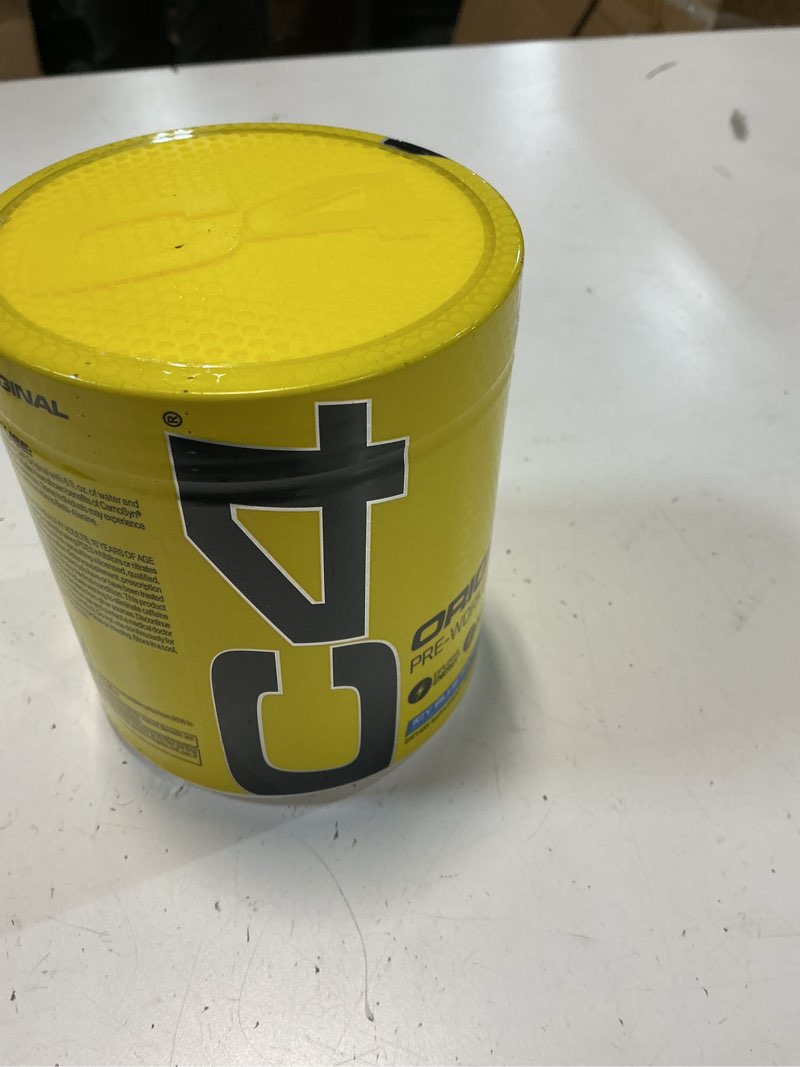 Condition photo showing New/Like New for ( BBD: 10 /2025 ) Cellucor C4 Original Pre Workout Powder ICY Blue Razz |  Vitamin C for Immune Support | Sugar Free Preworkout Energy for Men & Women | 150mg Caffeine + Beta Alanine + Creatine | 30 Servings Icy Blue Razz 5.8 Ounce (Pack of 1)