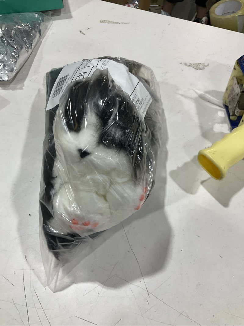 Condition photo showing Good Condition for chongker microwavable plush cat, 21" realistic weighted stuffed animal with removable heat & cooling pad, unscented, not flaxseed-filled, soft comfort companion for adults, kids & cat lovers black cat