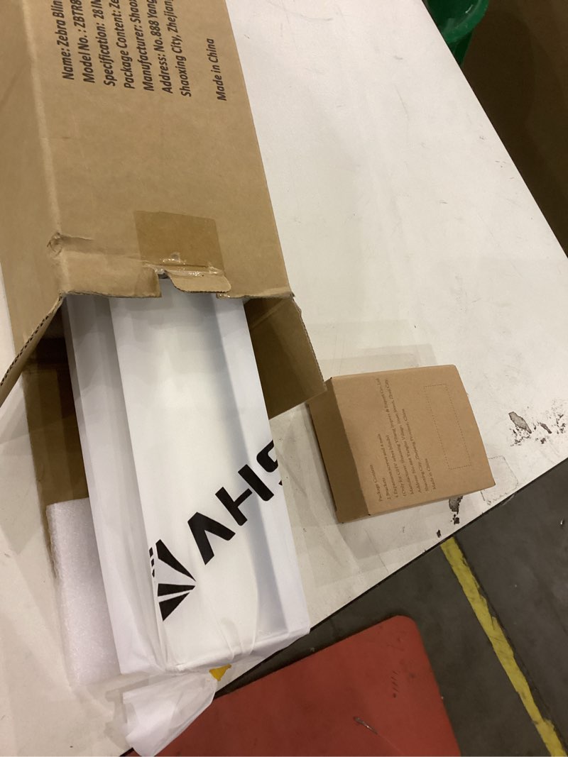 Condition photo showing Good Condition for GHV Cordless Zebra Blinds for Windows Free-Stop Shades Light Filtering Dual Layer Light Control for Day and Night (Beige, 28 in (W) x 64 in (H)) Beige 28 in (W) x 64 in (H)