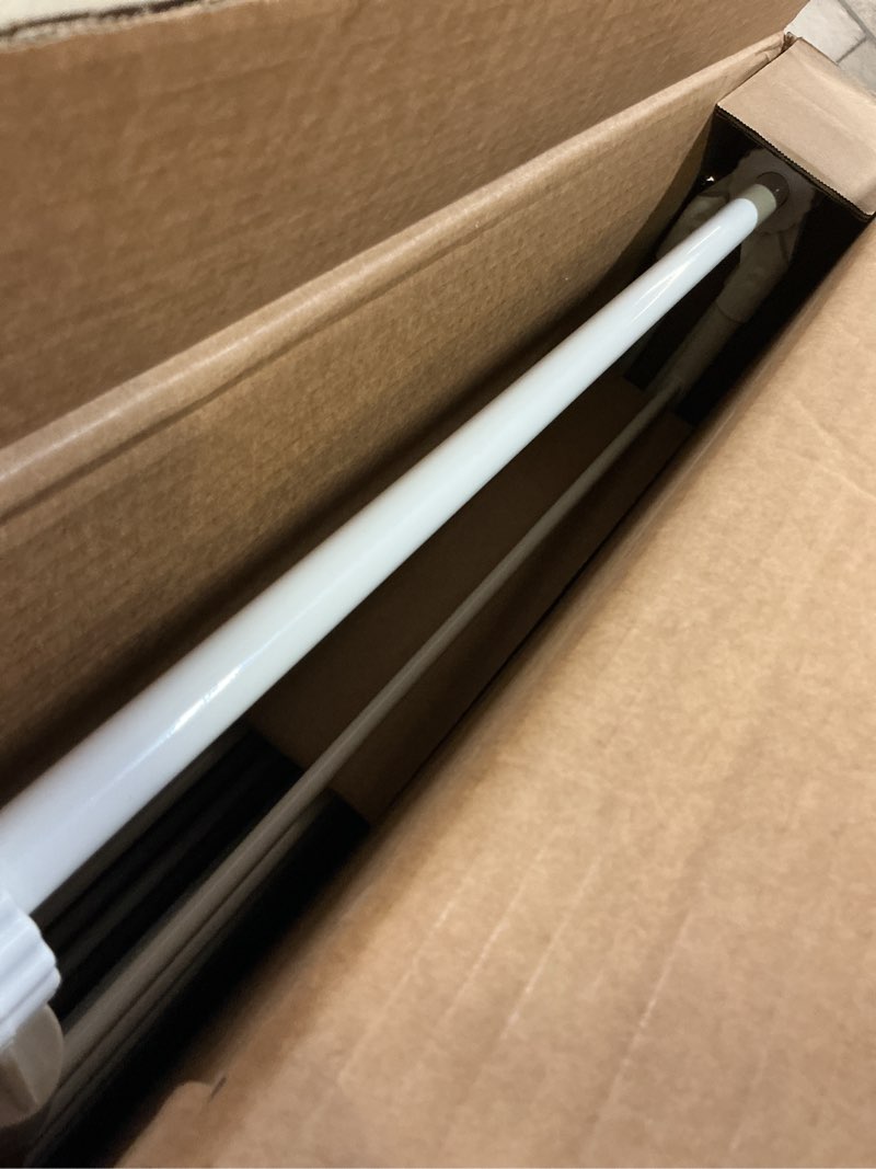 Condition photo showing Good Condition for Amazon Basics Foldable 2-Wing Metal Clothes Drying Rack, 61x23.6x39.3 inches, White