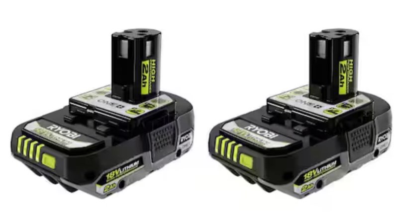 one+ 18v high performance lithium-ion 2.0 ah compact battery (2-pack)