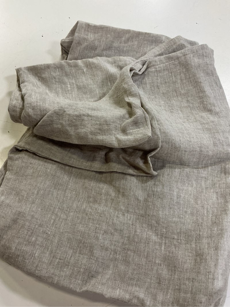 Condition photo showing Good Condition for european linen sham set, standard, natural chambray