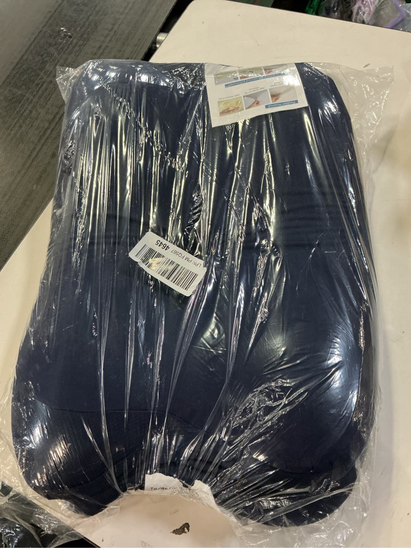 Condition photo showing New/Like New for DONAMA Cervical Pillow for Sleeping, Contour Memory Foam Pillow for Neck and Shoulder Support, Ergonomic Neck Pillow for Side Back Stomach Sleepers, Bed Pillows with Cooling Pillowcase All Blue