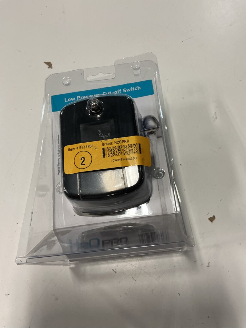Condition photo showing As Is for h2opro 30/50-psi polyethylene pressure switch