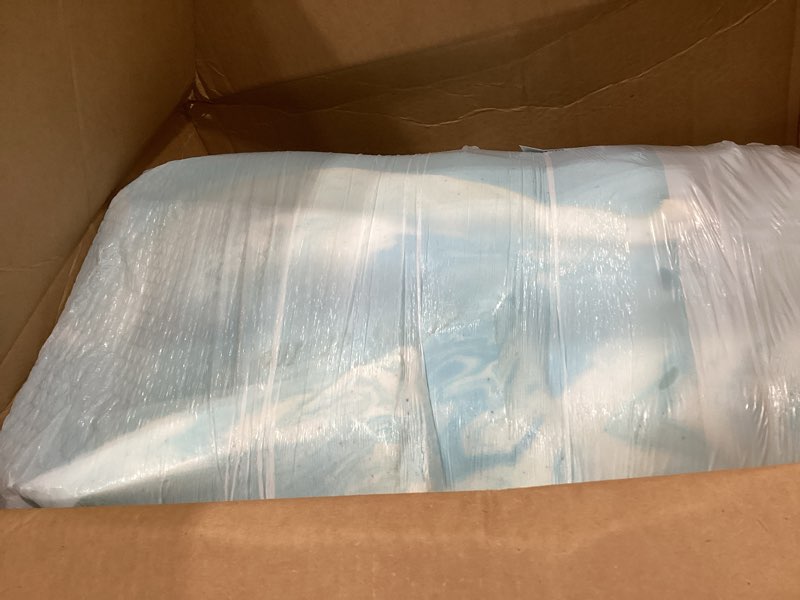 Condition photo showing Good Condition for sweetcrispy memory foam mattress topper twin, 2 inch thick gel infused cooling toppers pad for twin size bed, sleeper sofa, rv, camper, certipur us certified, ventilated and breathable, blue
