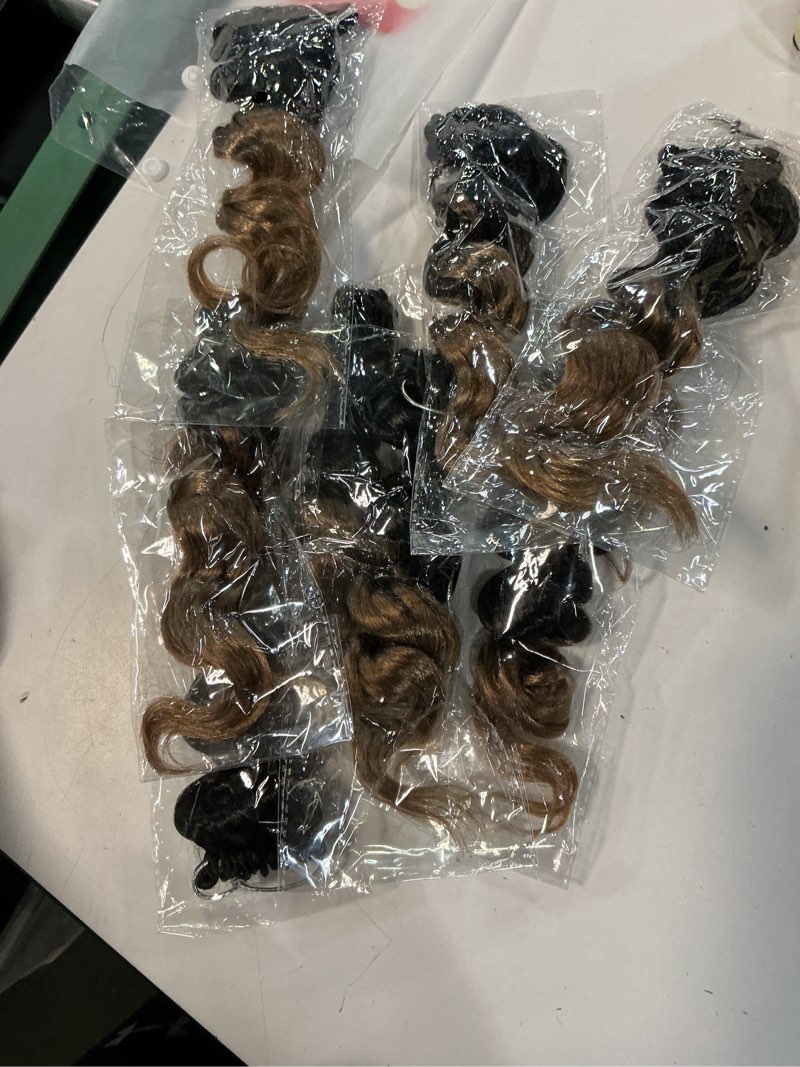 Condition photo showing New/Like New for toyotress ocean wave crochet hair - 12 inch 8 packs ombre blonde crochet braids deep twist synthetic