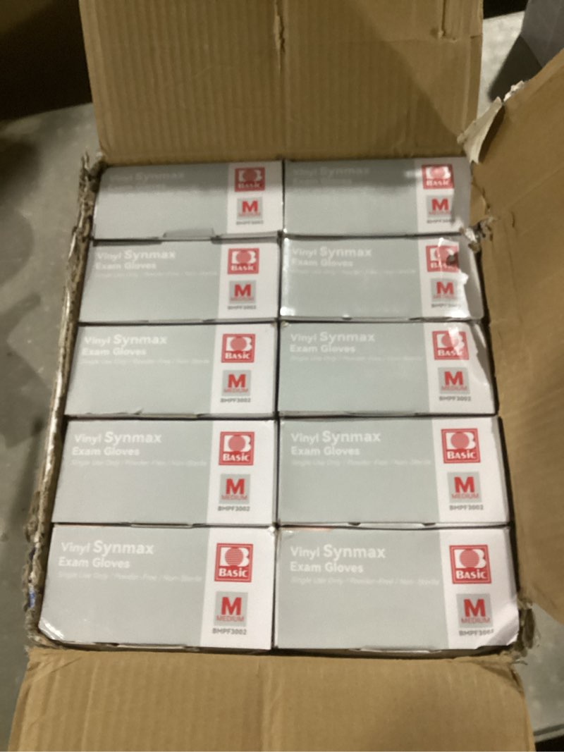 Condition photo showing Good Condition for medical synmax vinyl exam gloves - latex-free & powder-free - medium, bmpf-3002(case of 1000,blue) blue medium (pack of 1000)