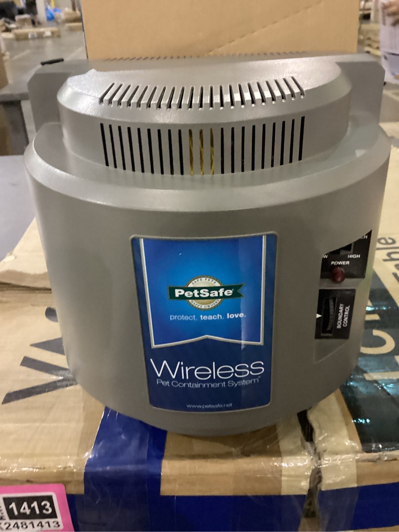 Condition photo showing As Is for PetSafe Wireless Pet Containment System - Original Wireless Electric Fence for Dogs - Covers Up to 1/2 Acre - for Pets 8lb+ Wireless Fence Kit