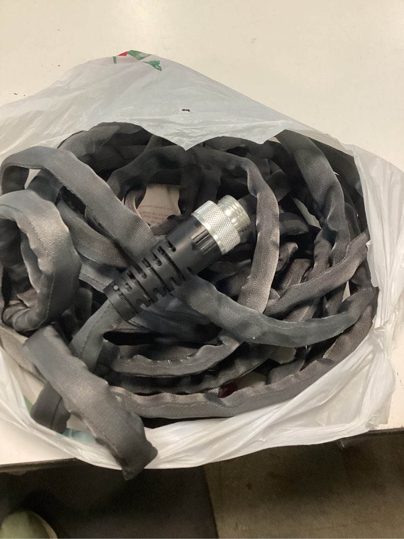 Condition photo showing As Is for zero-g lightweight garden hose 50ft 