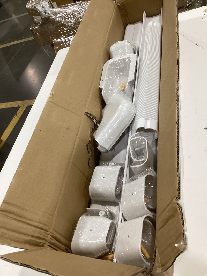 Condition photo showing New/Like New for 3'' 19 ft mini split line cover set, pvc & pp ductless pipe cover universal for mini split ac & central ac, white ac lineset cover white 3" x 19 feet