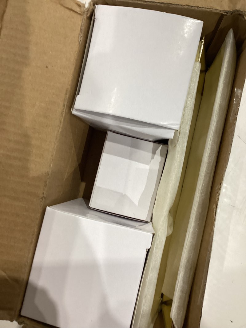 Condition photo showing Good Condition for 2 pack vintage single sided dummy door knobs interior, antique long plate dummy door knobs in polished brass single dummy 2 pack gold/polished brass