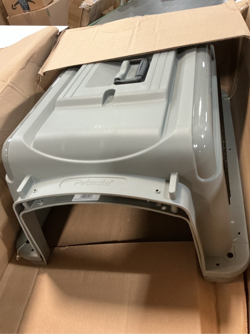 Condition photo showing Good Condition for Petmate Sky Kennel - For Air and Travel, Airline Compliant Dog Crate for Pets up 15-30 lbs, Heavy Duty Dog Kennel, Made in the USA- 28 Inches 28 Inch Kennel Only