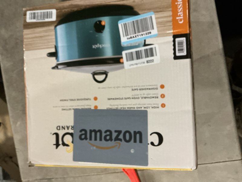 Condition photo showing Good Condition for Crockpot Manual 7-Quart Slow Cooker Turquoise 7 Quarts