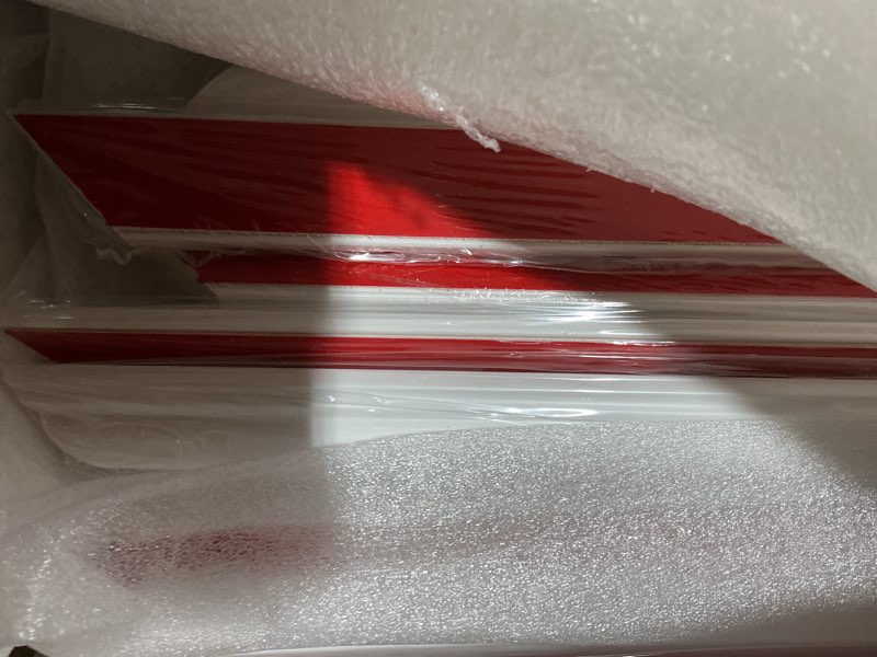 Condition photo showing Good Condition for 3 set peel and stick wall molding kit,premade self adhesive wainscoting panels,ready to assemble accent molding trim for interior wall moulding decor (24x60in)