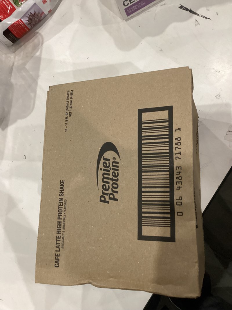 Condition photo showing New/Like New for Premier Protein Shake, Café Latte, 30g Protein, No Added Sugar, 24 Vitamins & Minerals to Support Immune Health, 11 fl oz, 12 Pack (Packaging May Vary) Cafe Latte 11 Fl Oz (Pack of 12)