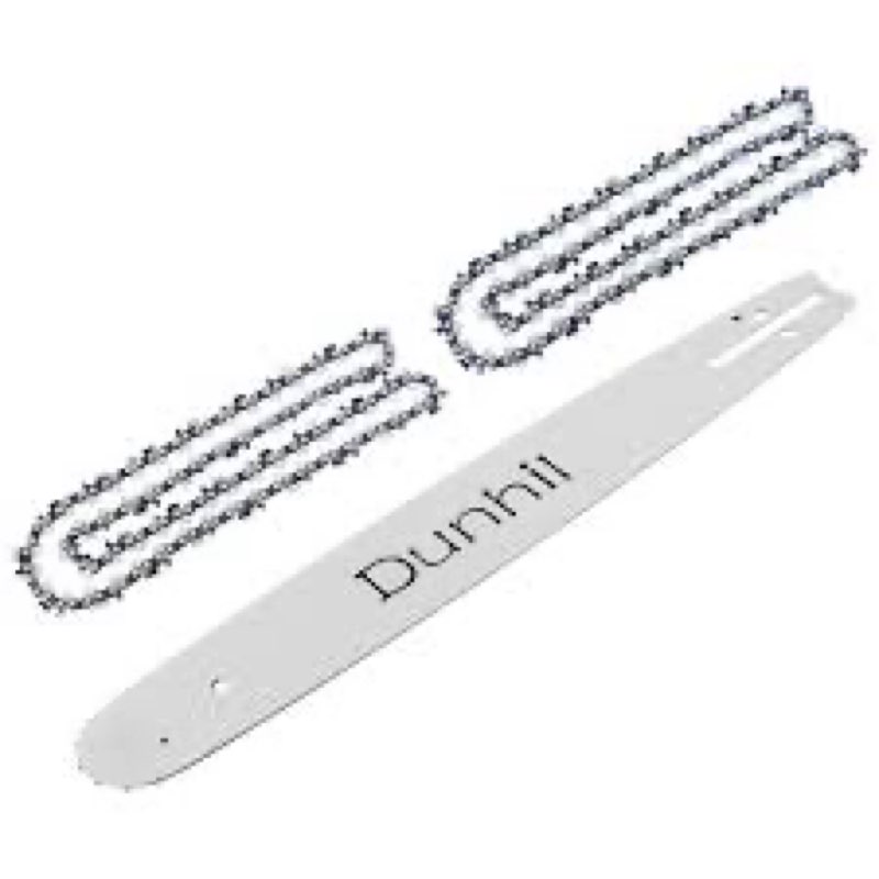 Dunhil 2 Pack 14 inch 3/8", .050", 50dl Chainsaw Chains & 1 Guide Bar for stihl ms170 bar and chains