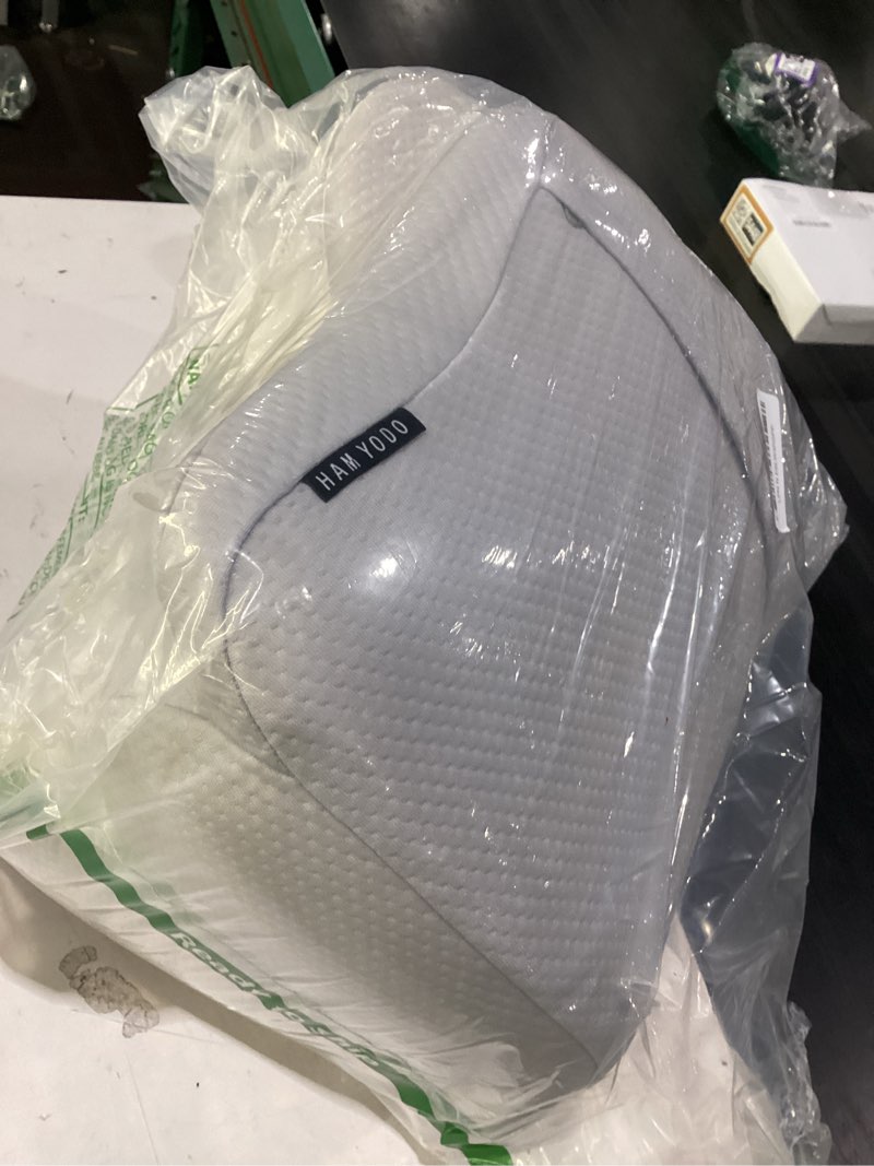Condition photo showing Good Condition for cervical neck pillow for pain relief, ergonomic side sleeper pillow for sleeping, contour orthopedic memory foam pillows for back & stomach sleepers with pillowcase white