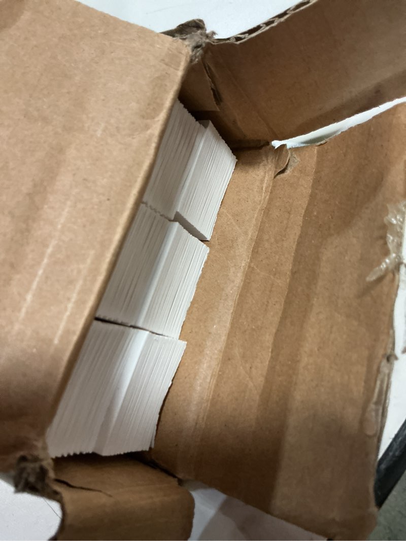 Condition photo showing As Is for changshade 6-pack pleated paper temporary shades light filtering cut to size temporary paper blinds for indoor windows of office, bedroom, bathroom, living room, 48" w x 72" h, white white 48" x 72"-6pc