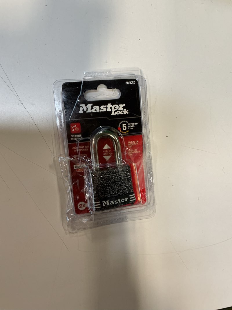 Condition photo showing As Is for Master Lock Keyed Padlock