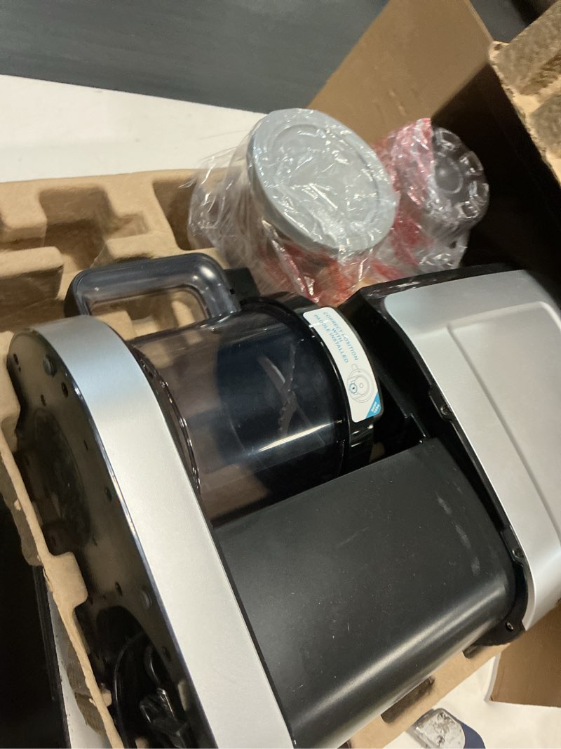 Condition photo showing Good Condition for Ninja CREAMi Deluxe Ice Cream Maker, Treats and Frozen Desserts, Sorbet, Milkshakes, Yogurt and More, 11-in-1 Programs, XL Capacity, Includes Two 24-oz Family-Size Tubs, Silver, NC501