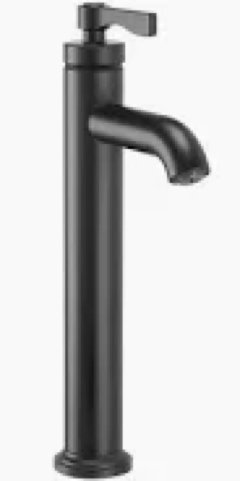allen + roth townley matte black vessel 1-handle watersense high-arc residential