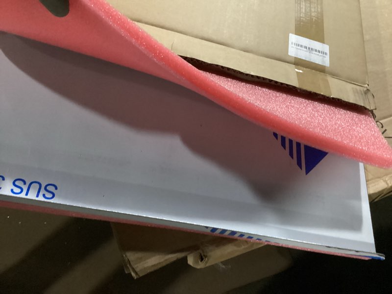 Condition photo showing Good Condition for 304 Stainless Steel Cutting Board – Stainless Steel Kitchen Chopping Boards Non-Slip, Dishwasher Safe – Ideal for Meat, Vegetables, Fruits, Bread & Baking – Commercial & Home Use (19.6 * 19.6in) 19.6"L x 19.6"W