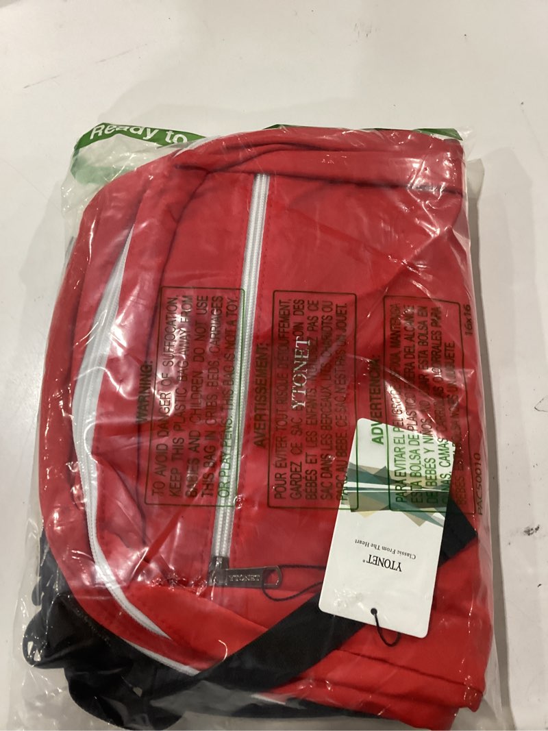 Condition photo showing As Is for ytonet tennis bag tennis backpack for women men 2 rackets with insulated pocket ventilated shoe compartment large dark red