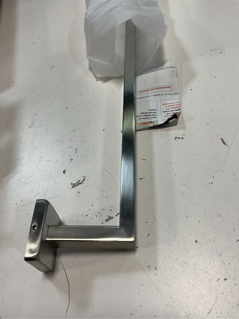 Condition photo showing Good Condition for NearMoon Bathroom Towel Bar, Bath Accessories Premium Thicken Stainless Steel Square Shower Towel Rack for Bathroom, Towel Holder Wall Mounted (1 Pack, Brushed Nickel, 24 Inch) 1 Pack 24 Inch Brushed Nickel