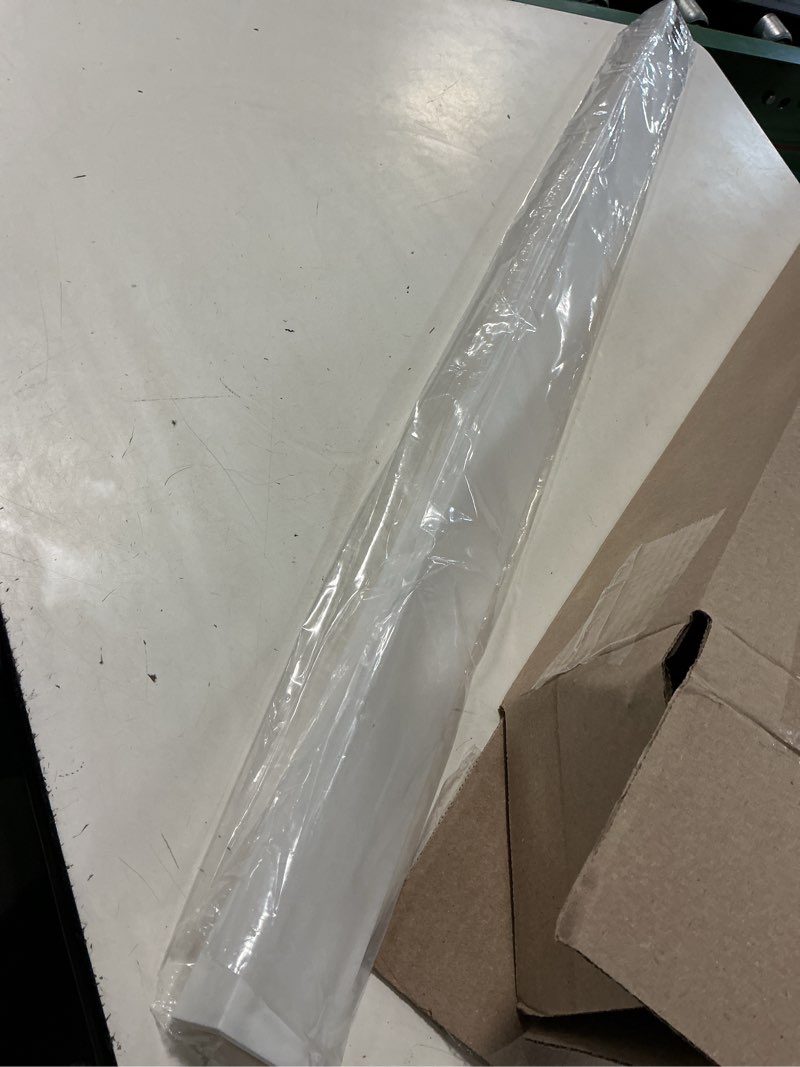Condition photo showing New/Like New for outwater plastics 1921-wh white 1'' x 2'' x 3/64''(.047'') styrene angle plastic angle moulding 36 inch lengths (pack of 4) 36'' lengths - pack of 4 white
