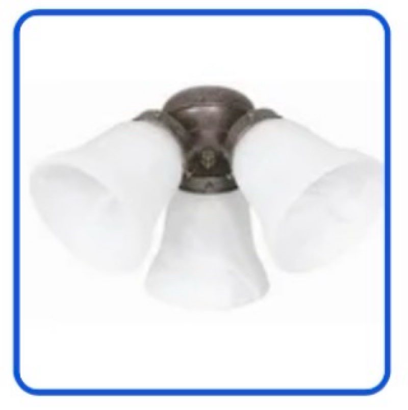 Concord Fans Turtle Three Light Fitter Ceiling Fan Light Kit